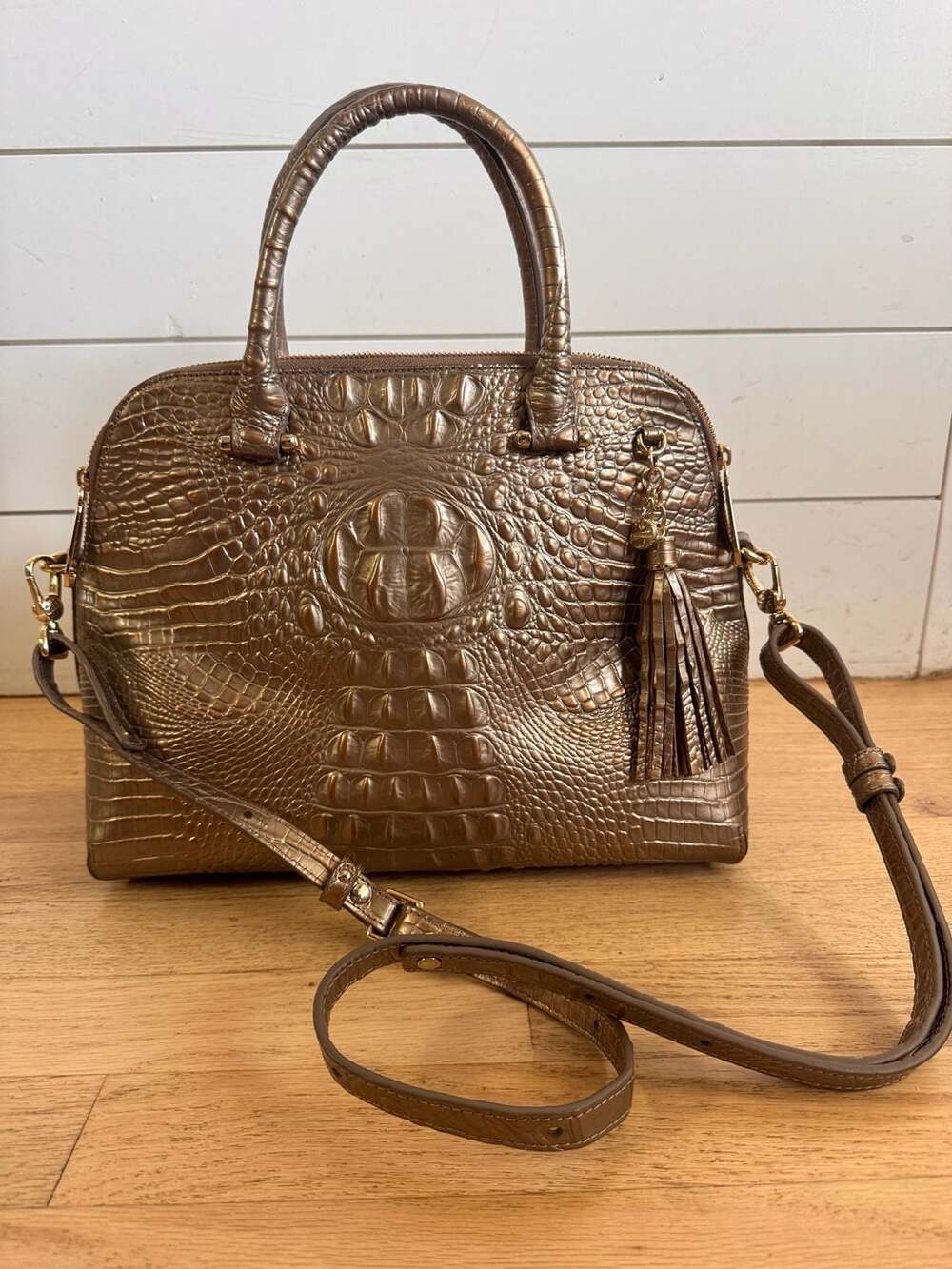 Brahmin Georgina Satchel Brown — Handbag Prescription,